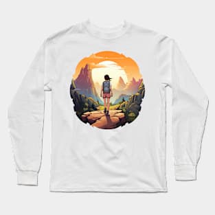 Take a hike and find your peace Long Sleeve T-Shirt